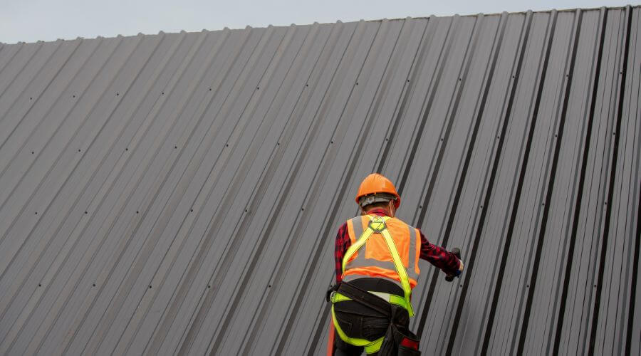 Professional metal roof installation services in Wetmore, KS